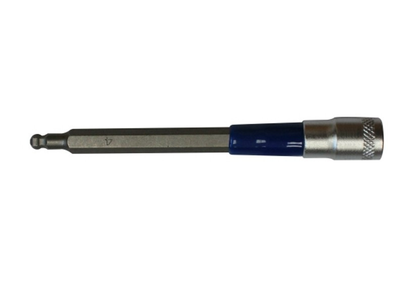 1/4" DR. SOCKET BIT 100MM LENGTH W/BLUE HOSE